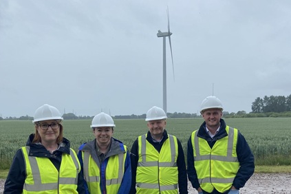 TPT staff visit The Grange Wind Farm