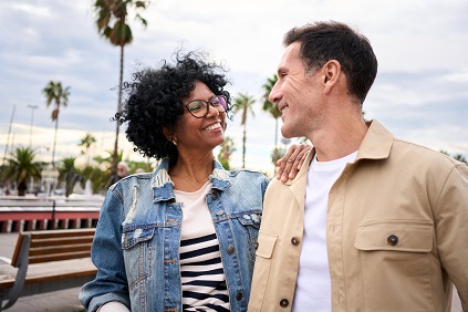 Middle aged couple on holiday