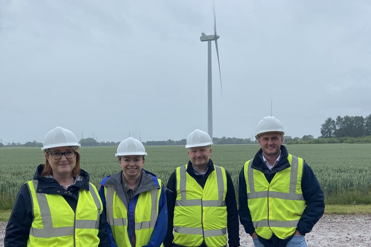 TPT staff visit The Grange Wind Farm