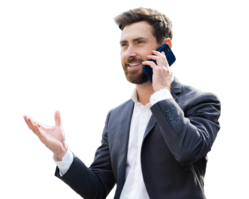 Business man on his phone