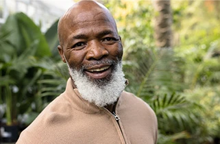 Man with beard smiling