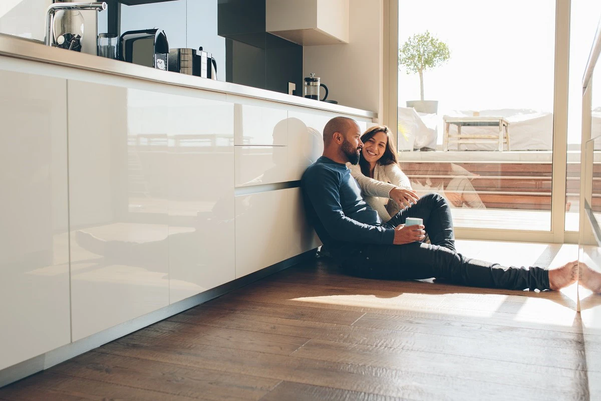 Middle Aged Couple In Kitchen
