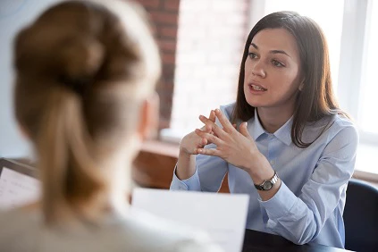 Young Woman At Work
